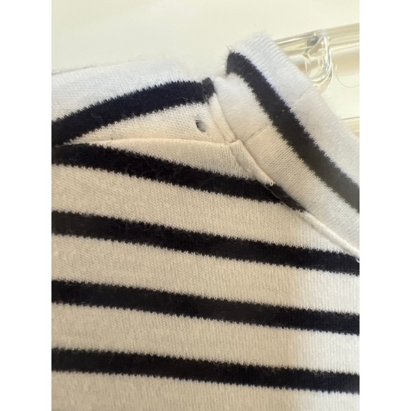 Theory Caneil Classic Pima Cotton Striped Dress - M - Picture 6 of 6